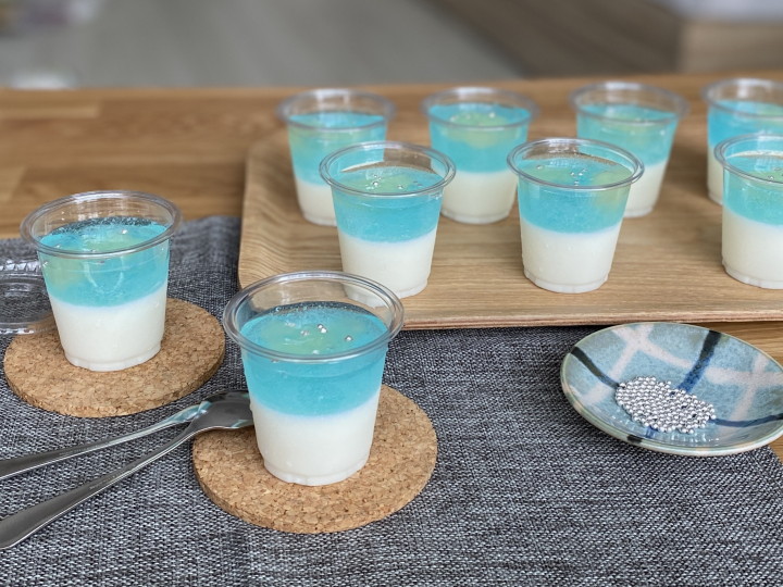 見て涼しい 夏の水玉ゼリー🎐