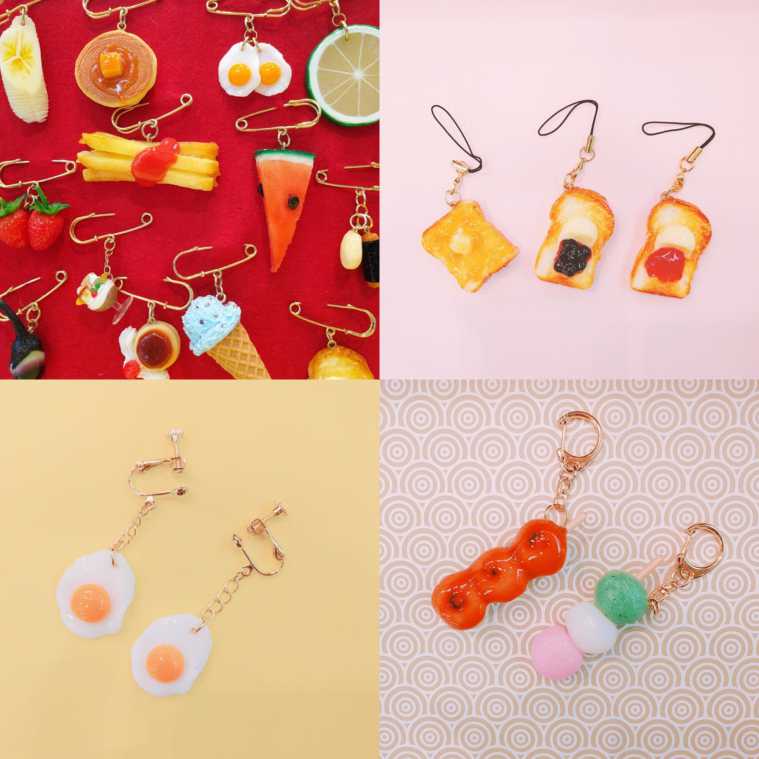 0244 食品サンプル屋さんのピアス 餃子アトリエクック