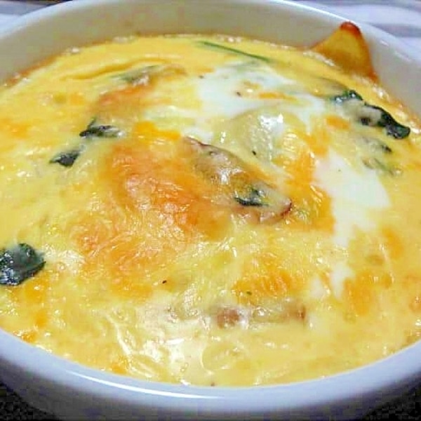 タルト生地なしの簡単キッシュ風