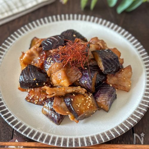 豚こまとなすの甘辛炒め 献立みくぽんオフィシャルブログ「みくぽん食堂」Powered by Ameba