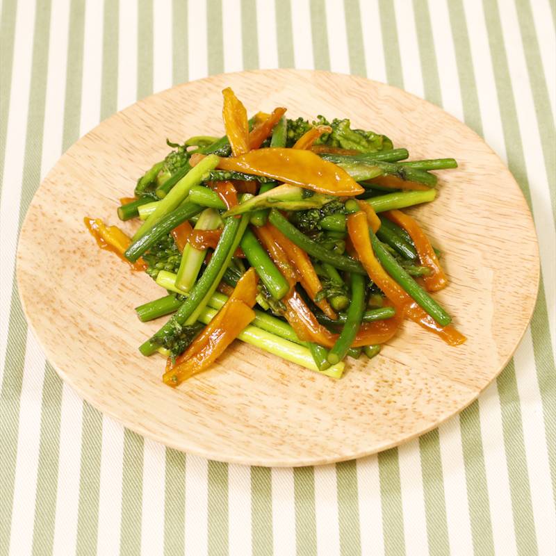 5分で完成！切って和えるだけで簡単に作れる「菜の花のハニーマスタードサラダ」おうちごはん