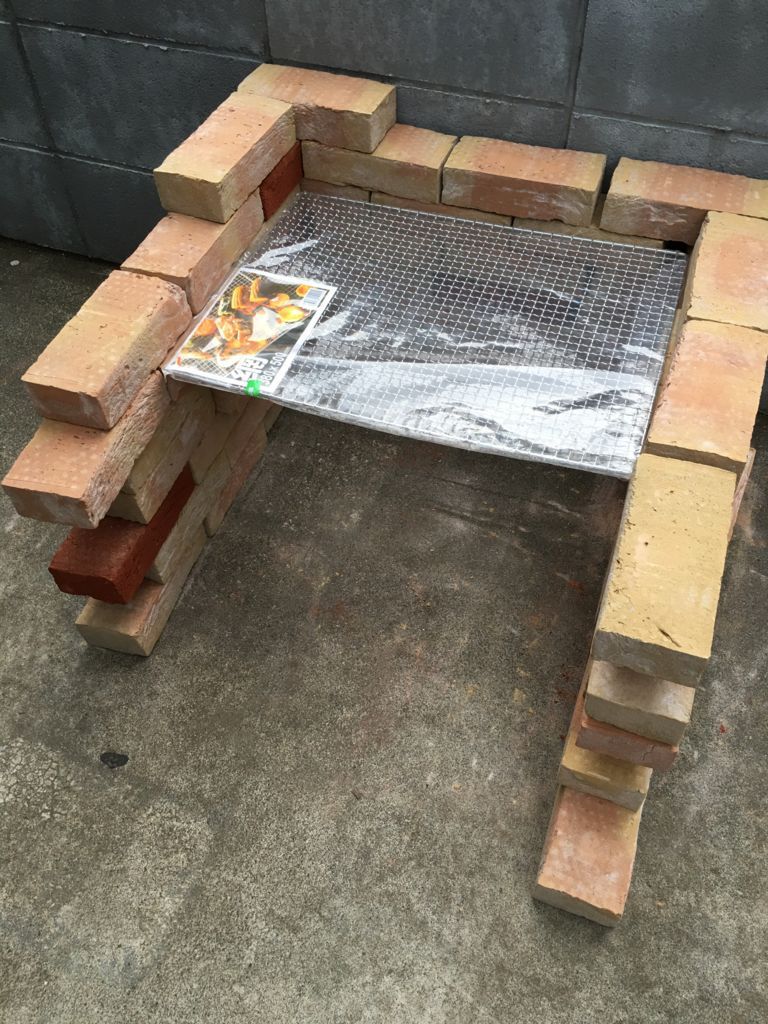 DIY 耐熱レンガを使った自作バーベキューコンロの作り方と失敗点を紹介田舎でゆったり暮らしたい