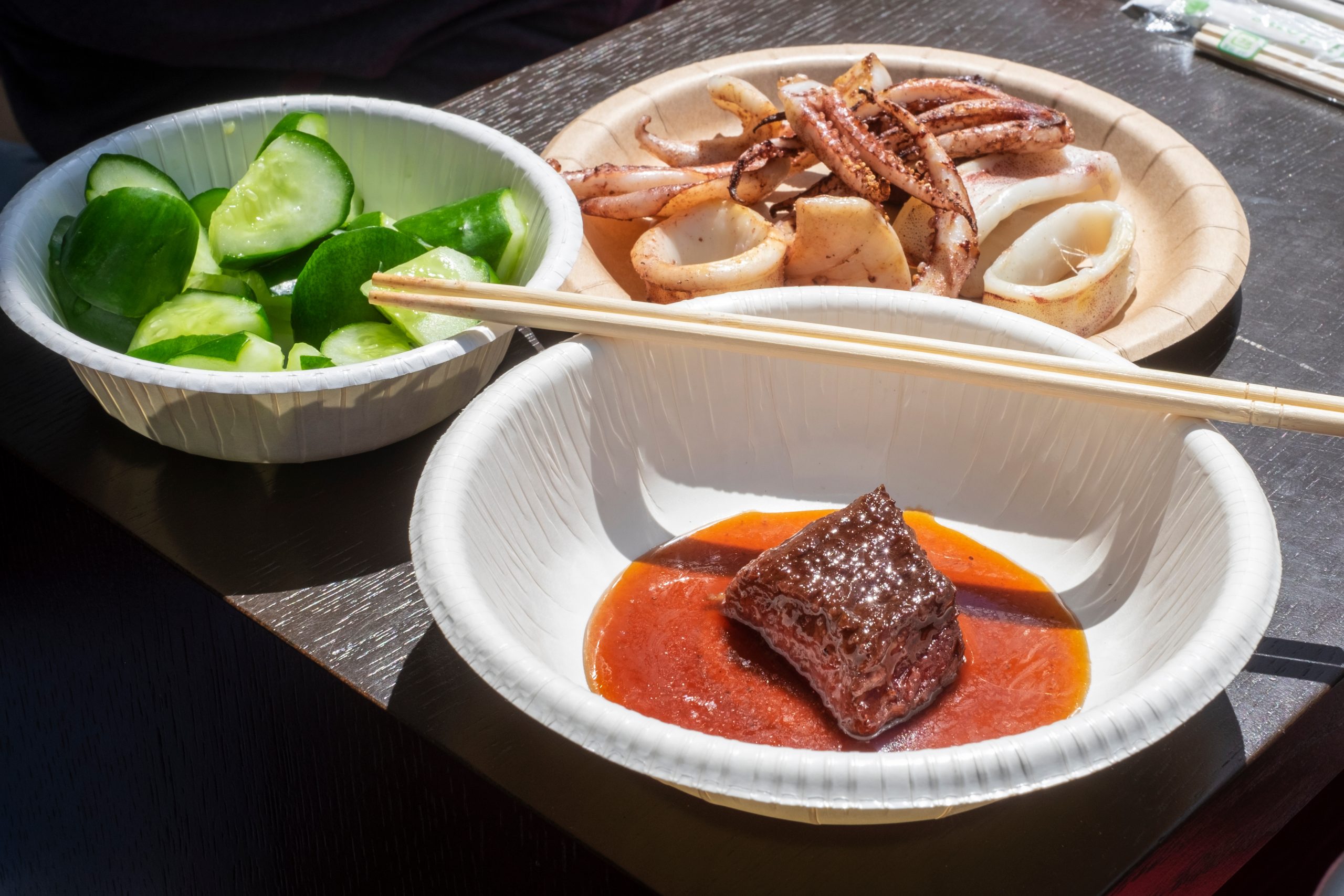 BBQにさっぱりきゅうりの梅和え