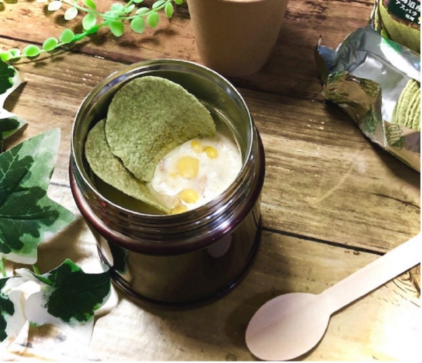 簡単スープジャー 裏技で簡単すぎるスープ弁当1週間おにぎらずセット冬のお弁当 温かいお弁当THERMOS