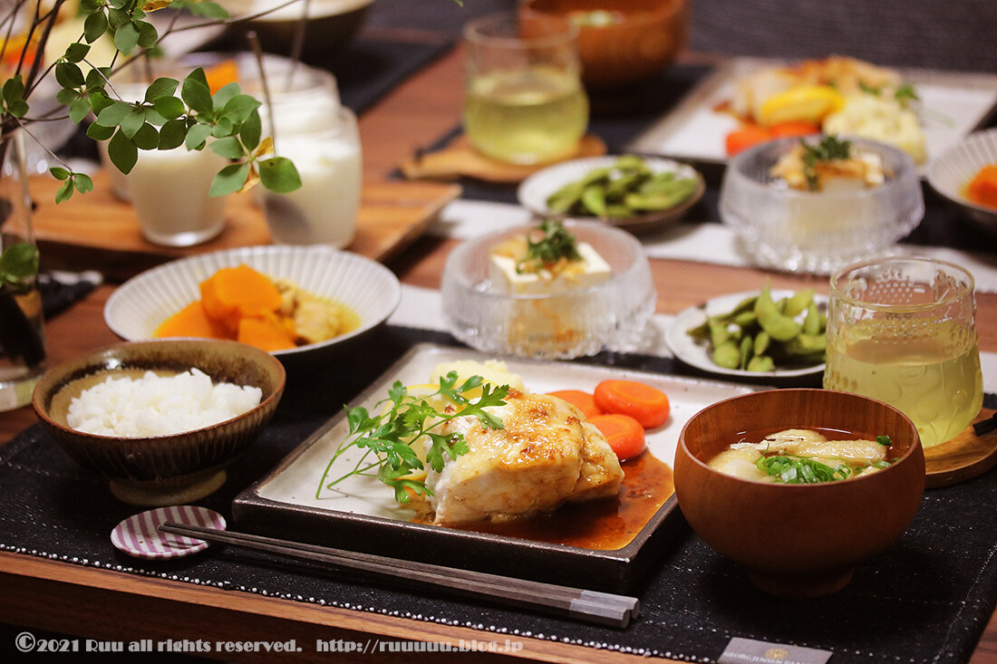 お洒落に 白身魚のムニエル濃厚ソース