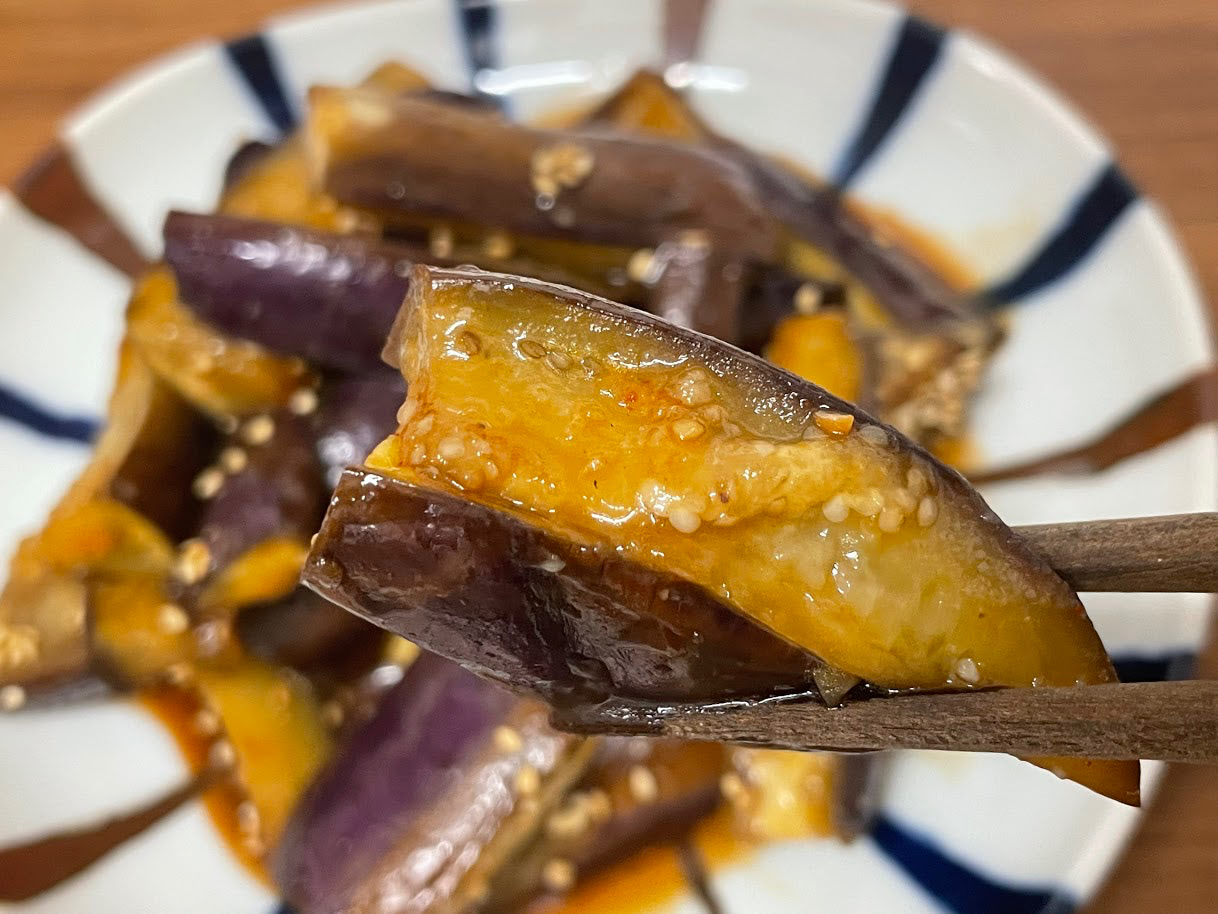 なすのみぞれ炒め うちのごはん使用