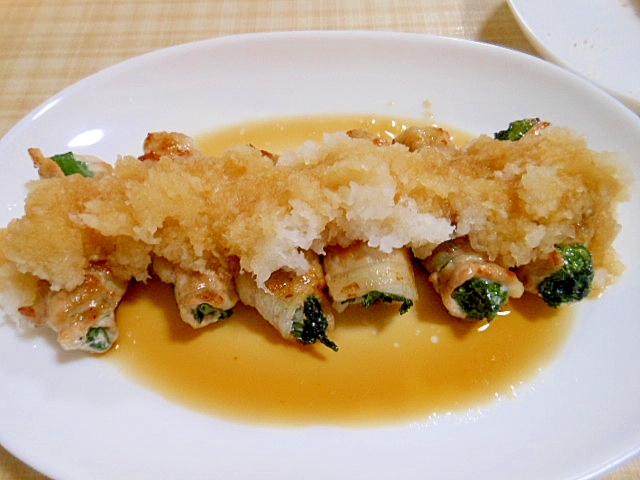 『鶏唐揚げのさっぱりポン酢炒め』、ごまマヨほうれん草、エリンギのみそ汁 2人分