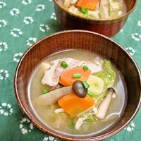 ジャガイモたっぷり豚汁