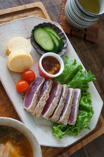 まぐろのガーリックステーキ