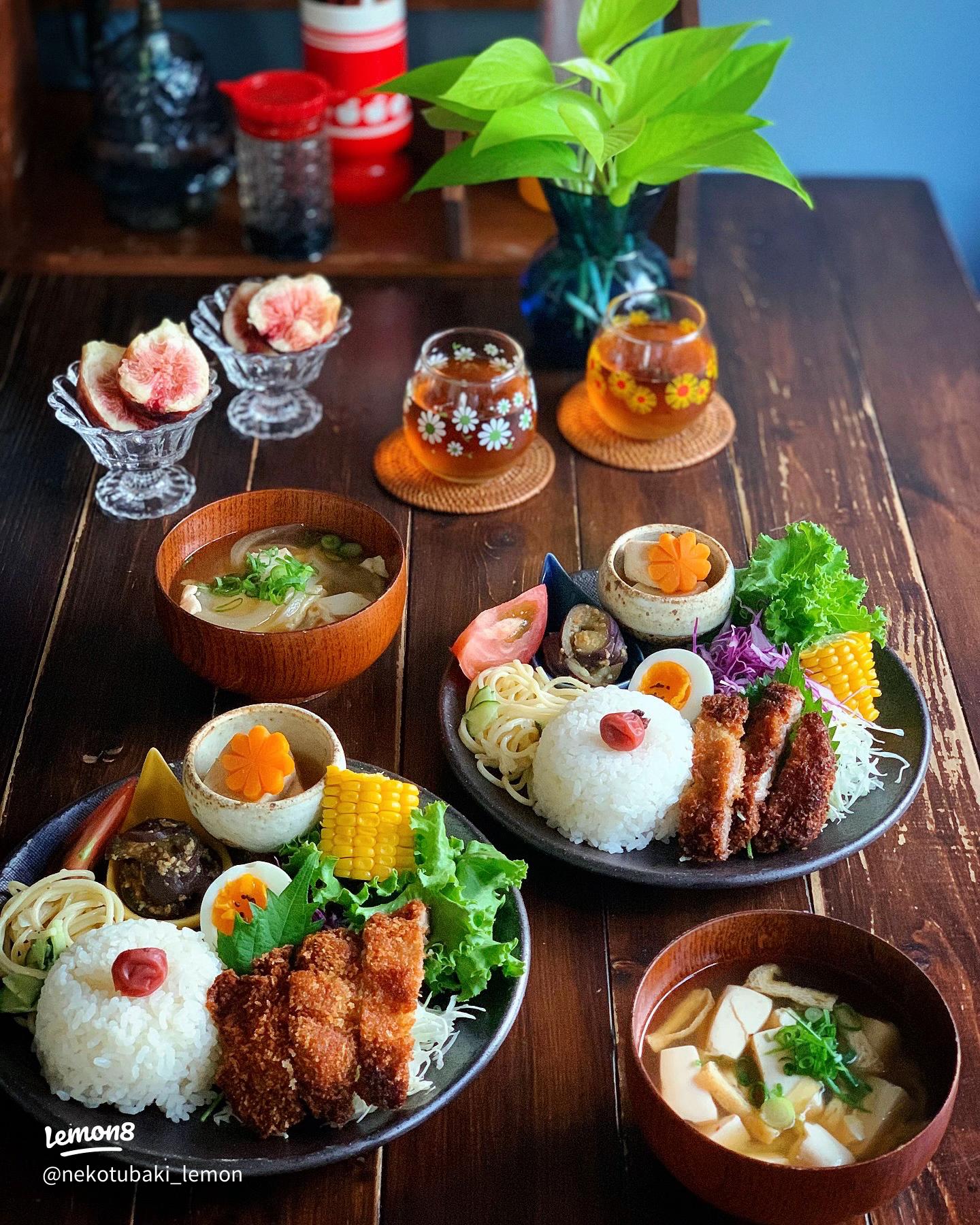 とんかつ の献立はどう決める？野菜やスープで最後まで美味しく食べよう食・料理オリーブオイルをひとまわし