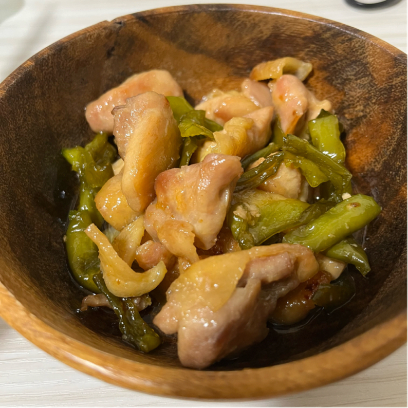 鶏むね肉の黒酢照り焼き