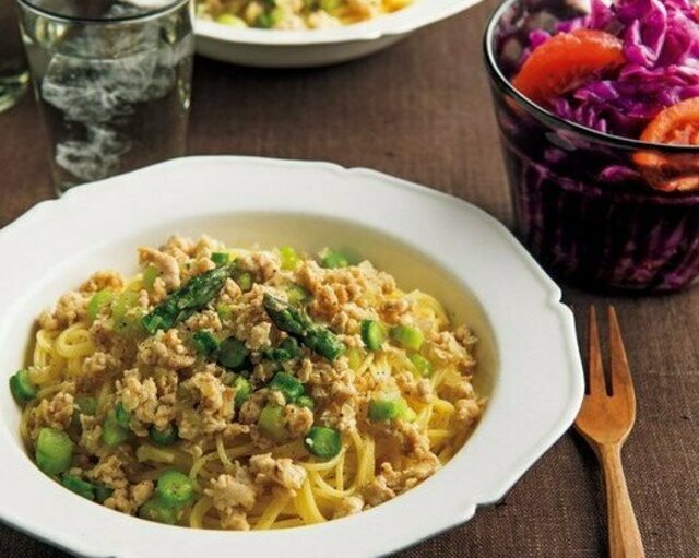 ミートソースの献立 ミートソースパスタともう一品！主菜・副菜・スープ