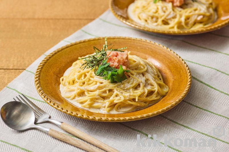 簡単！レシピ ワンパン明太クリームパスタ朝の1時間で ラクウマ 3食お家ごはん 〜腹ペコ3姉妹日記