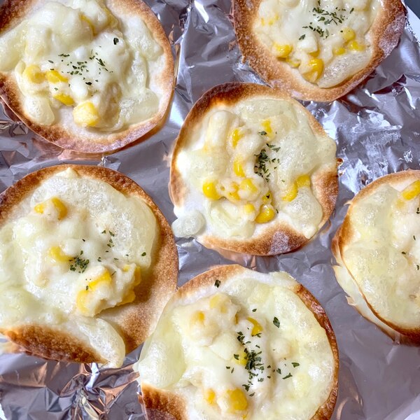 170円で作る餃子の皮ツナマヨコーンピザが美味すぎた🍕 料理 節約レシピ ピザ