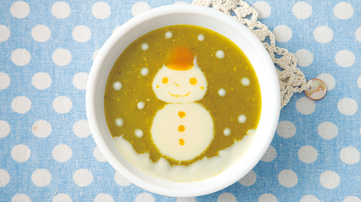 離乳食クリスマス☆ポテサラツリ