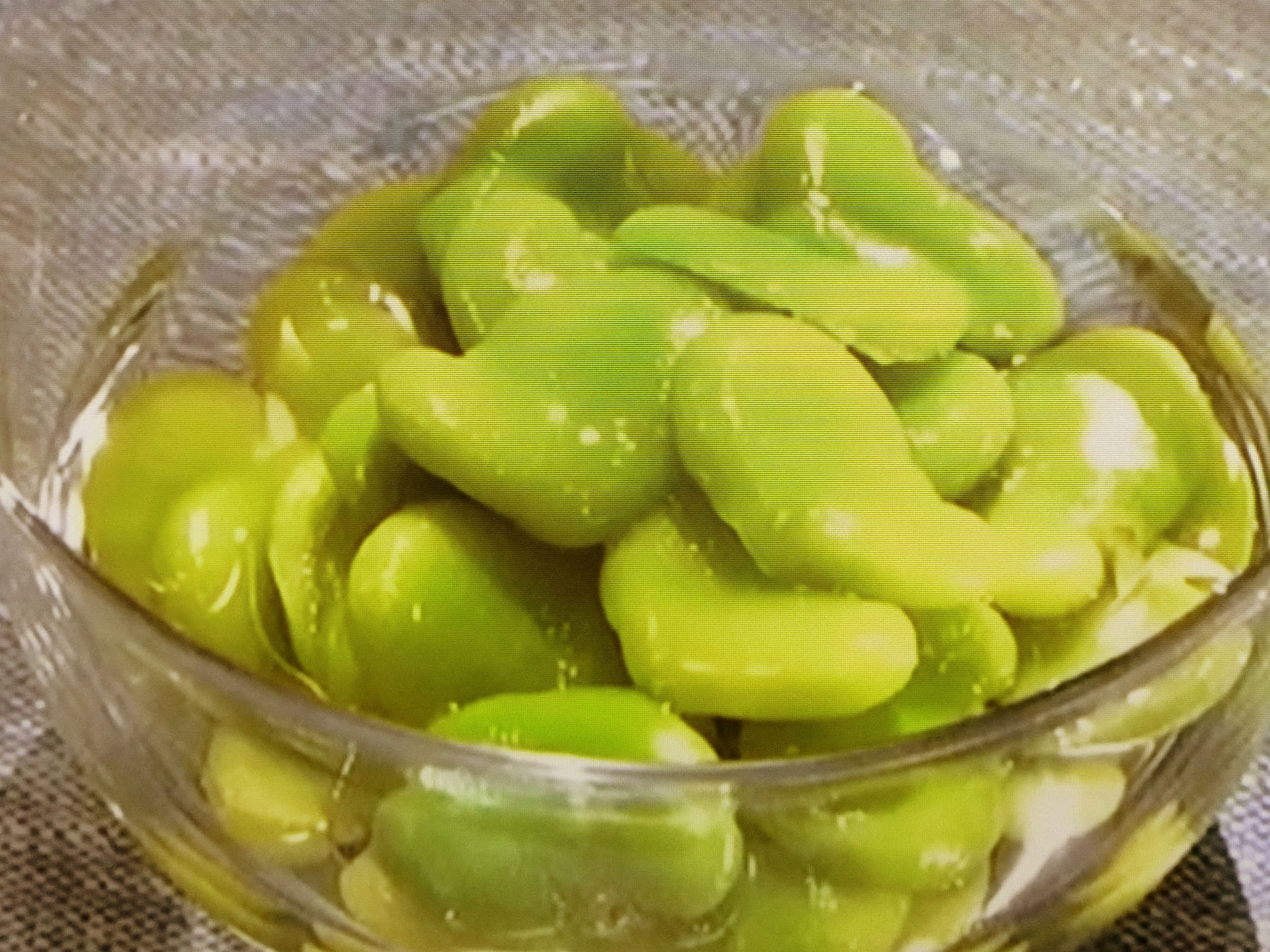 空豆レシピ 空豆のつや煮 ※空豆を甘く煮たものですby 縁結び懐石瑞亭