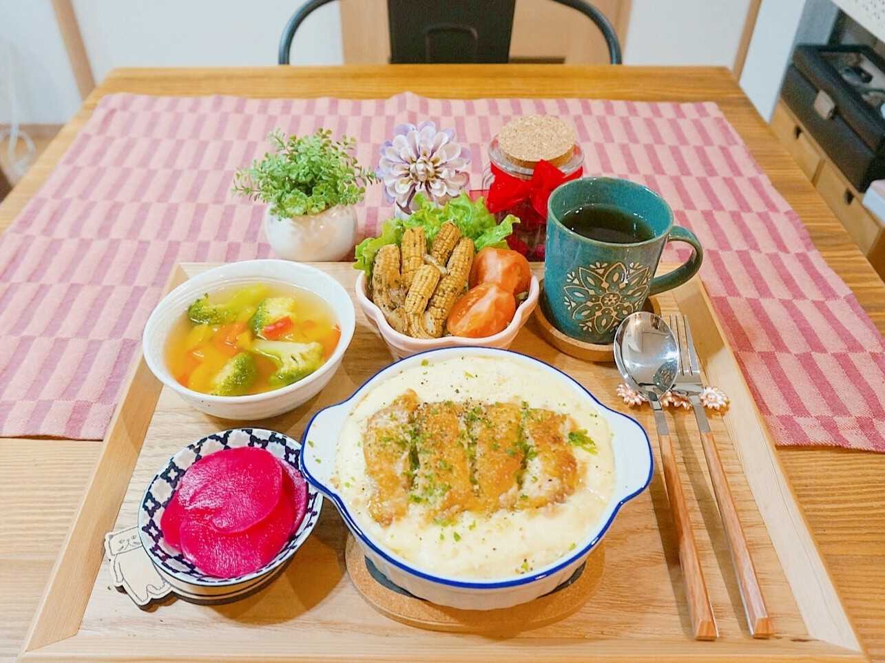 ハンバーグの献立 こだしーSnapdish スナップディッシュID:a0SOPa