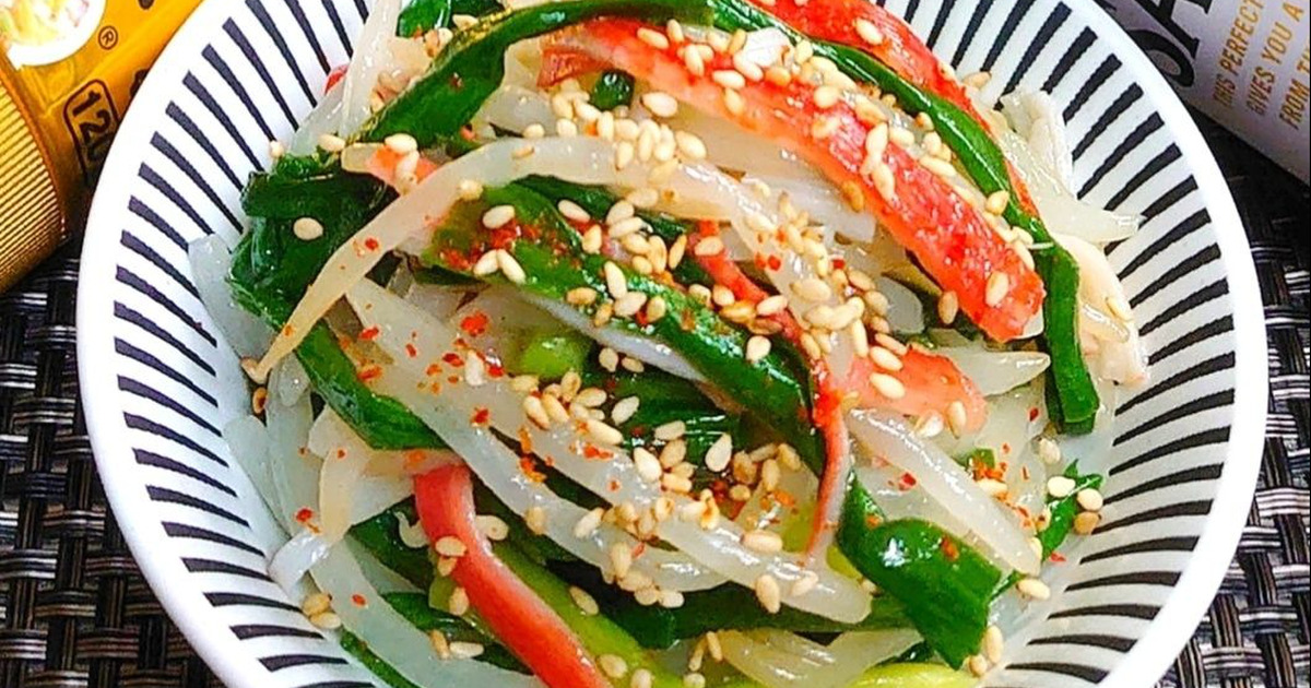 レンジでチンして和えるだけでめっちゃ美味しい！おつまみにももう一品にも！『カニカマもやしのからしマヨ』の作り方 - てぬキッチン
