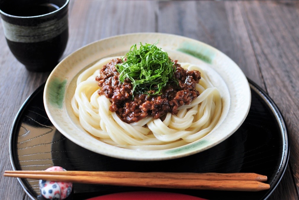 肉みそうどん