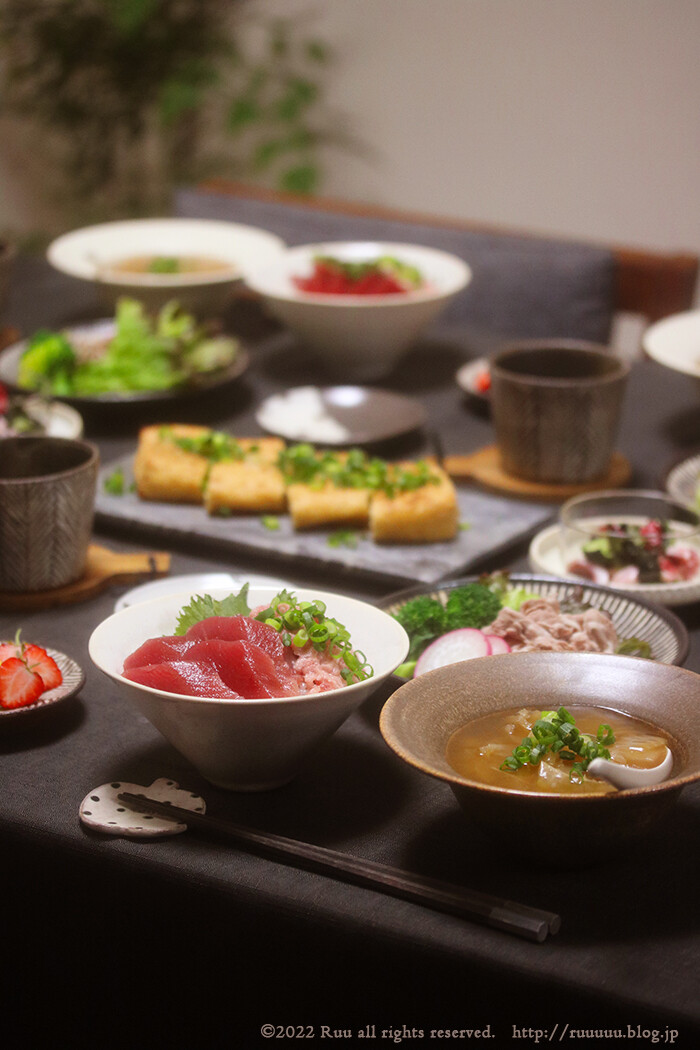 ☆ ネギトロユッケ＆ぬか漬け小稲荷☆ダーリンのつま ダーリンの胃ぶくろ喜ぶ毎日料理