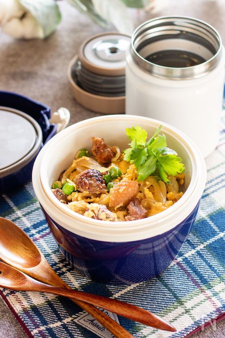 保温弁当☆おうちで簡単絶品ふわとろ卵豚丼 by 元外交官夫人のレシピクックパッド簡単おいしいみんなのレシピが392万品