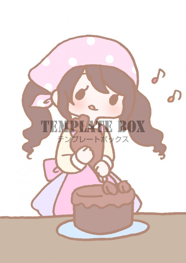 チョコレートケーキイラスト - No: 36897無料イラスト・フリー素材なら「イラストAC」