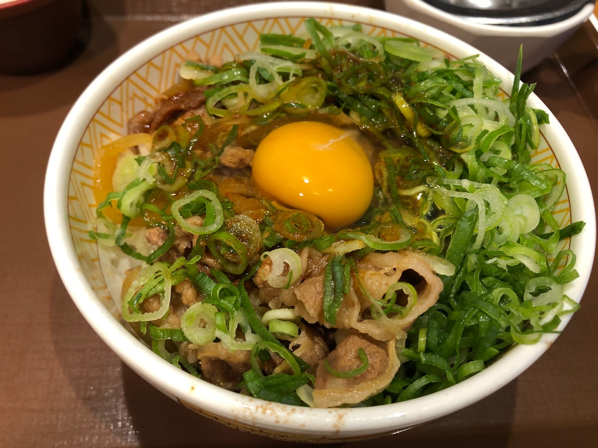 玉ねぎ抜きの牛丼