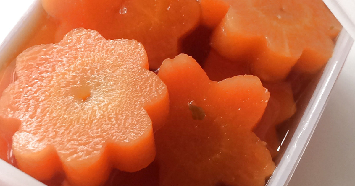 お弁当に！人参の型抜き