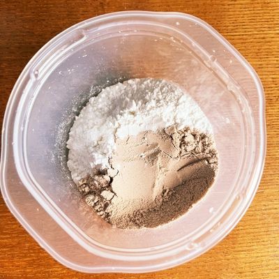 米粉とプロテイン いちご味 の蒸しパン