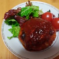 材料４つで本格ジューシィハンバーグ＊卵・パン粉・牛乳なし＊