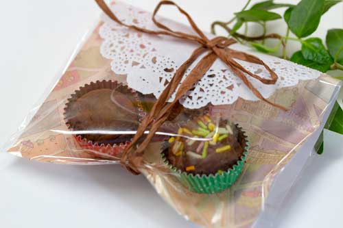 紙コップを使った トリュフの簡単ラッピング