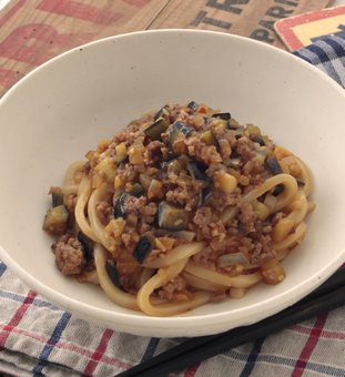 なすの甘辛そぼろ煮