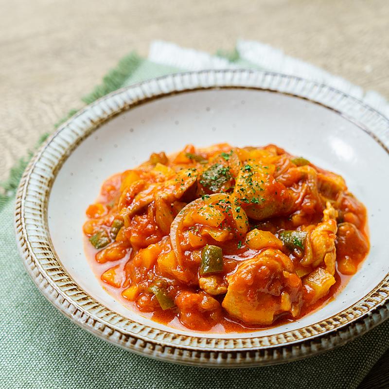 トマトジュースで簡単☆チキン煮込み