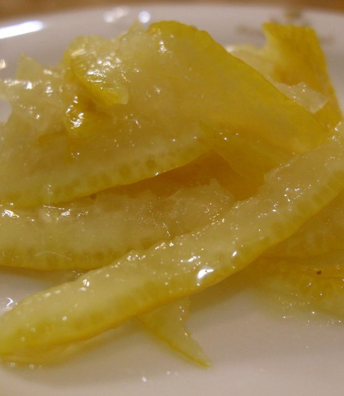 柚子のさっと砂糖漬け