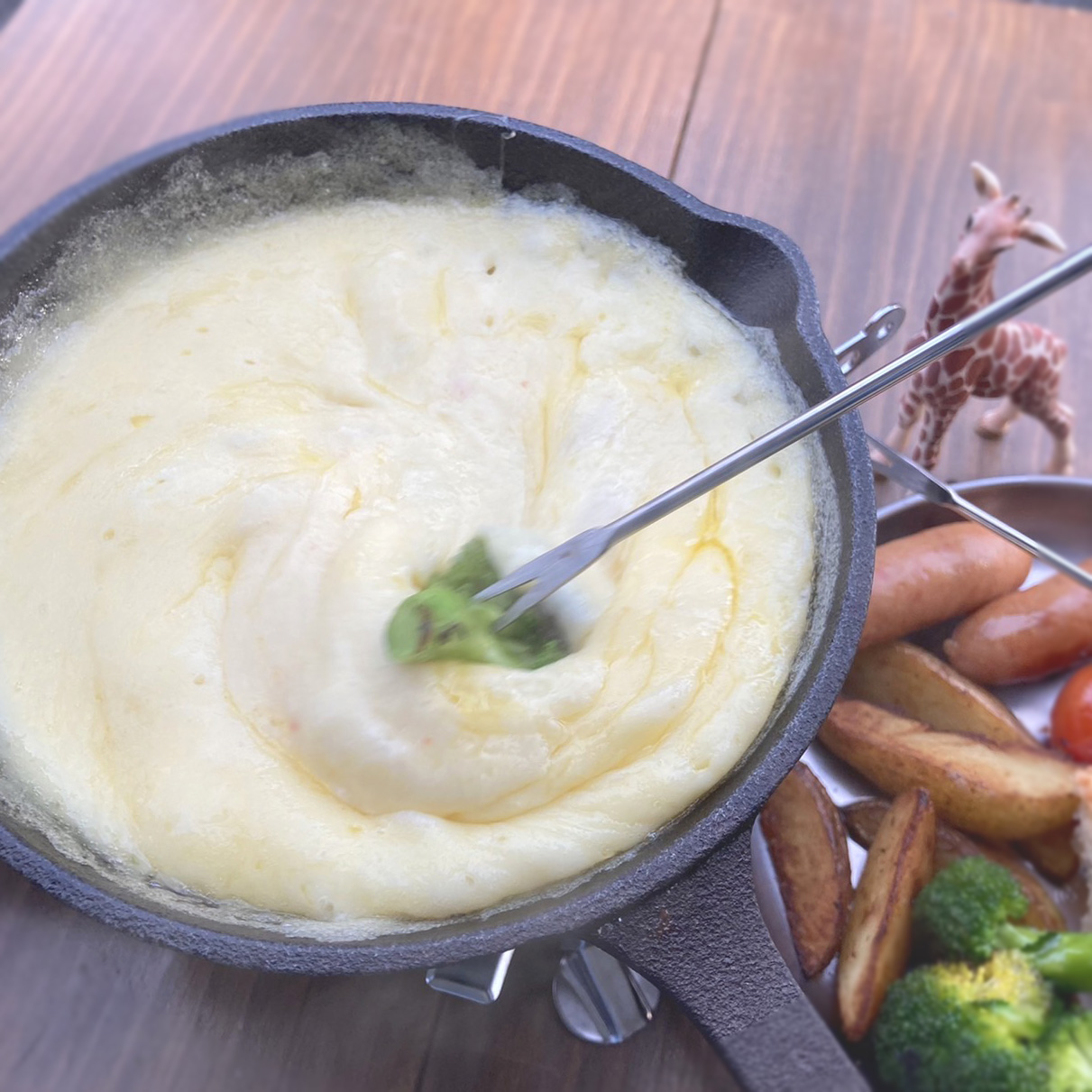 遠藤商事 フォンデュ鍋 業務用 チーズタッカルビ鍋 三角5ポケット QTV4501 チーズフォンデュセット