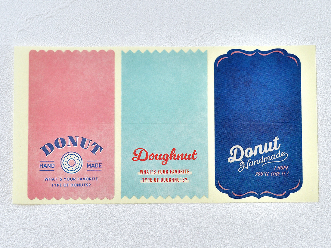 パッケージ通販ドーナツ ギフトボックス 簡単自作パッケージのパッケージデザインnet