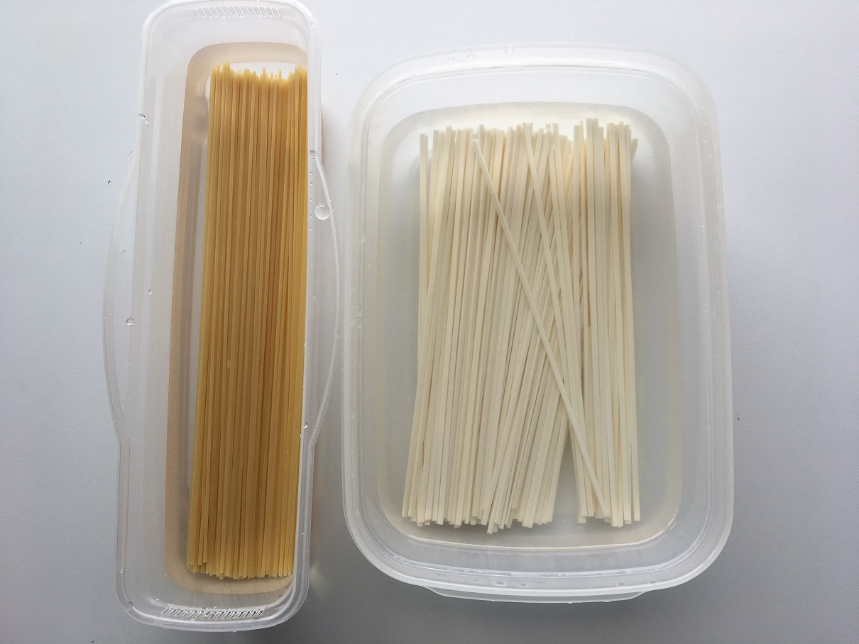 ダイソーのレンジでパスタを茹でる容器で「へぎそば」 もり蕎麦 を茹でてみたよ！ぎゃもにゃもライフ