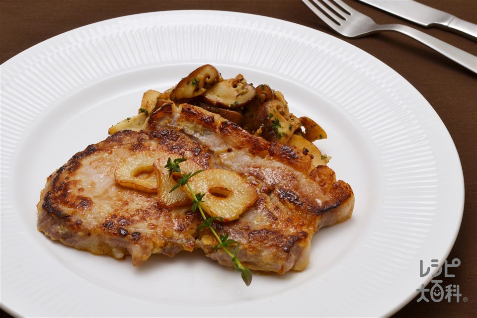 厚切り豚ロースの塩こうじ焼き 柚子こしょう添え館長の台所