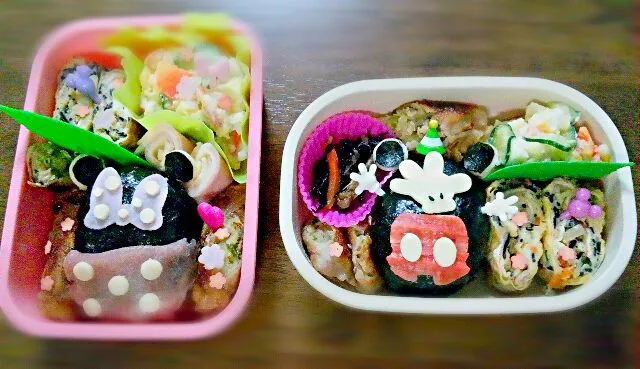 ツムツム☆ミッキー＆ミニーのひな祭り キャラ弁Naocoのキャラ弁日記