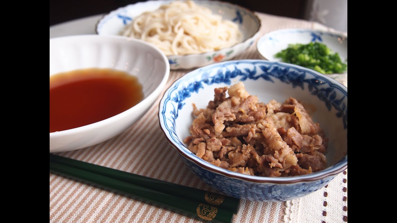 スタミナ満点！肉汁つけうどん