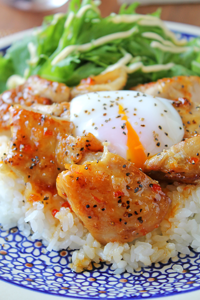 鶏肉とじゃがいものスイートチリあえ