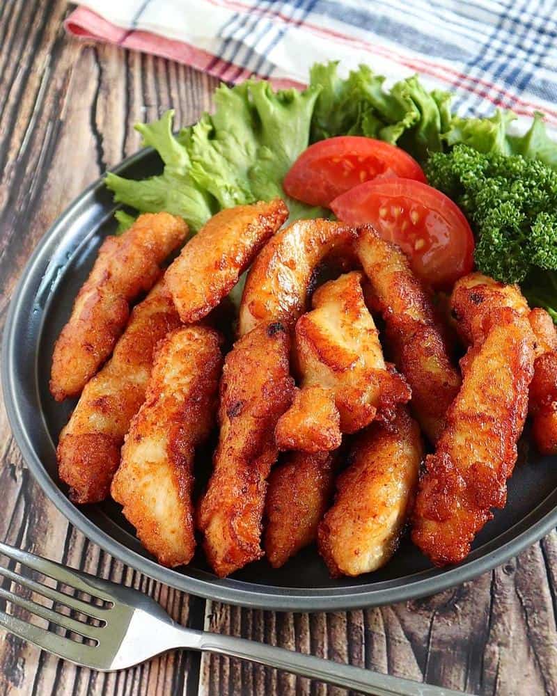 鶏ささみと夏野菜の甘辛炒め