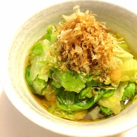 ふきと抹茶のお浸し 白だし使用