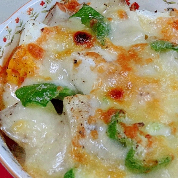 ポテトチップスでサクサク。ツナ卵トースト