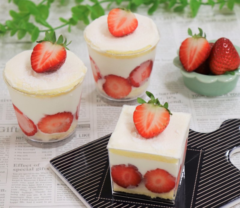 スクエア苺ショートケーキ