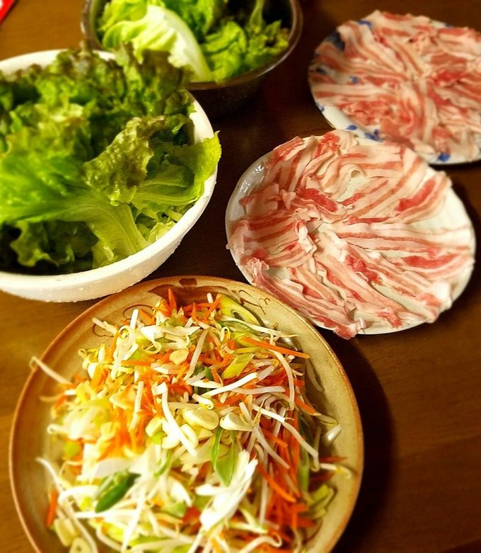 あっさりレタスしゃぶしゃぶ