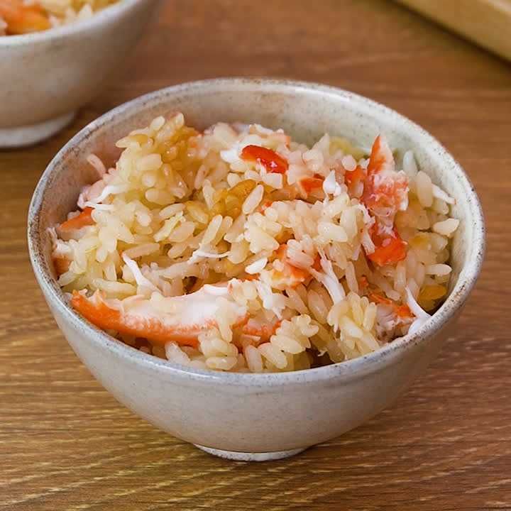 白菜とカニカマのうまあんかけごはん