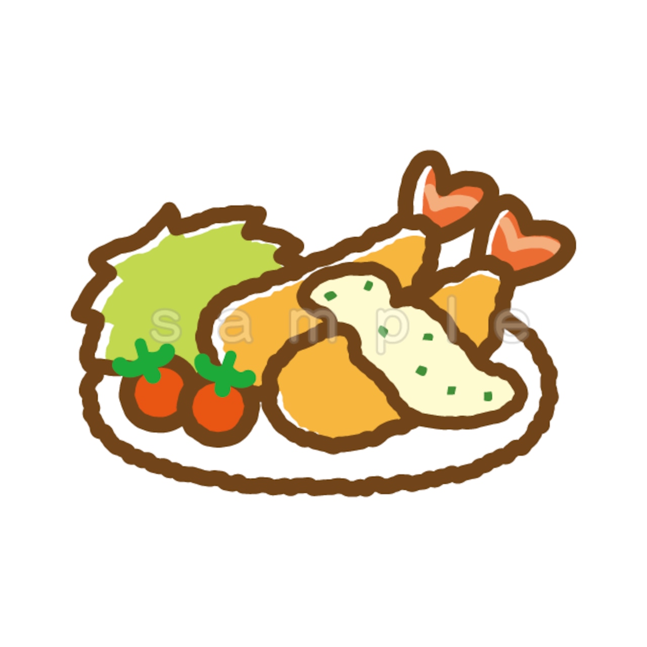 食べ物イラストレイン🚂 - イラスト無料素材