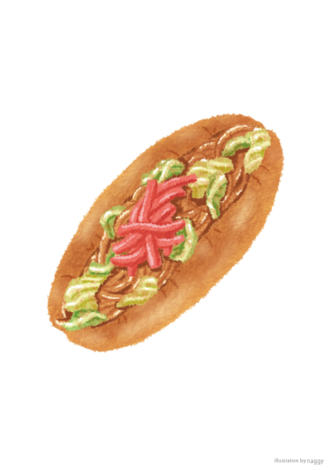 焼きそばパン – イラストノーカ