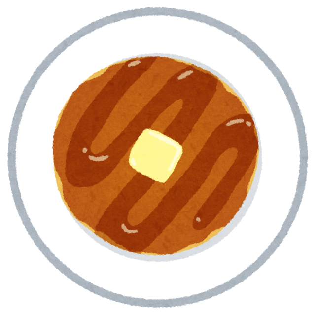 パンケーキ フルーツ スイーツ：イラスト無料